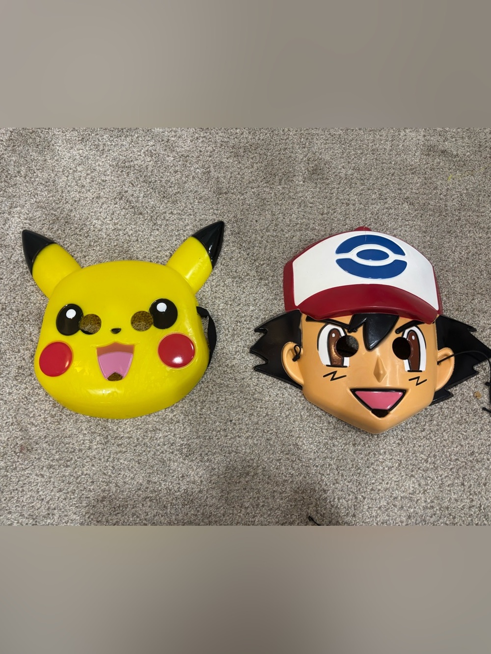 Pikachu & Ash-Style Kids Costume Mask Set Kids Pokemon Halloween costume